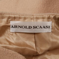 Arnold Scaasi Couture - Manteau en laine camel vintage, années 1960
