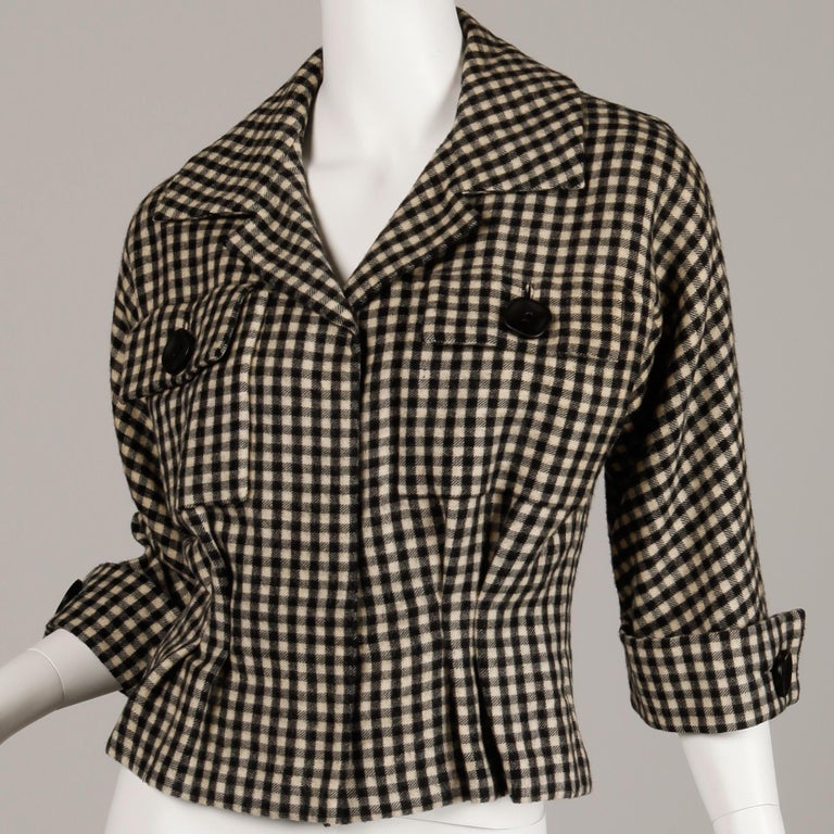 1950s Bud Kilpatrick Vintage Wool Plaid Jacket at 1stDibs