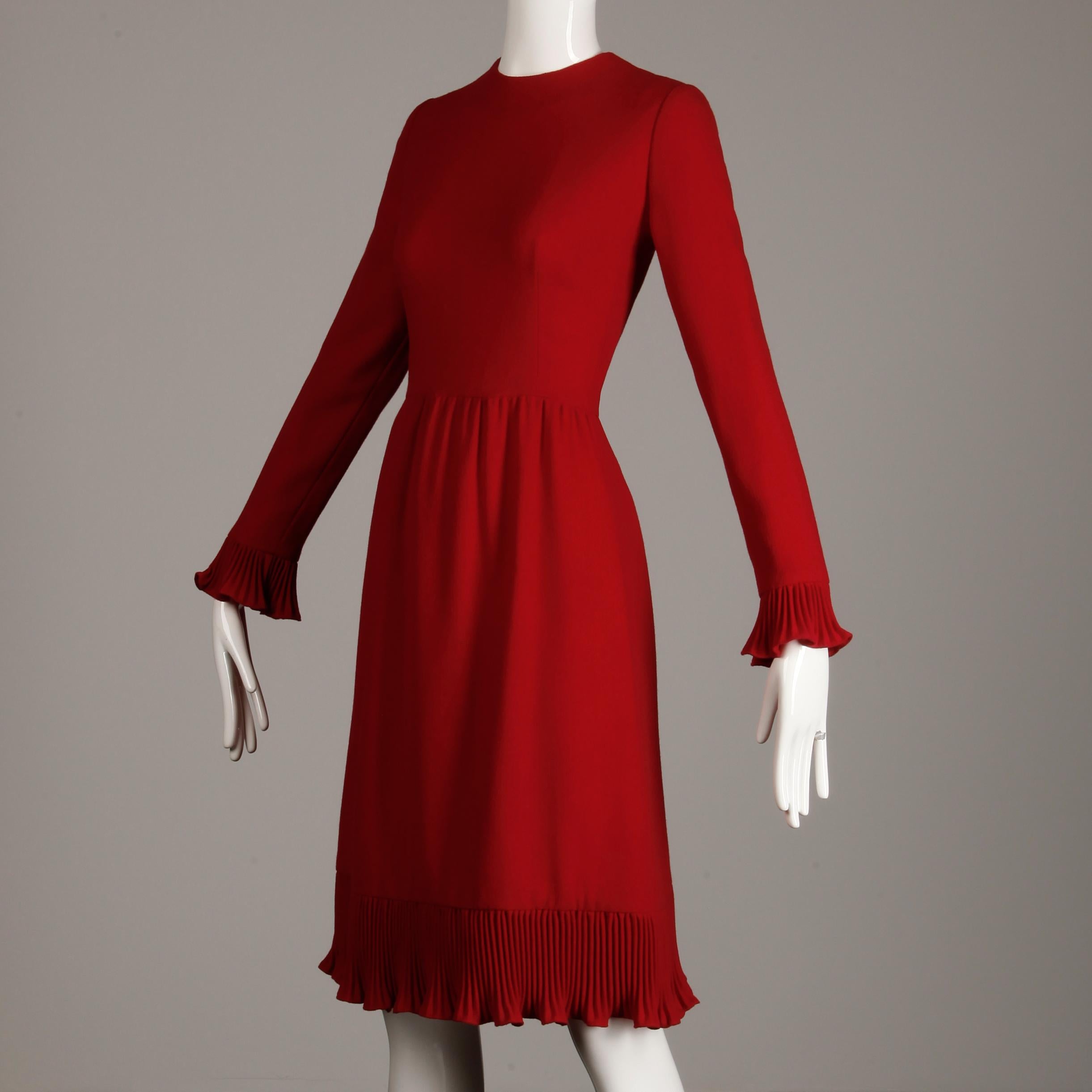 1970s red dress