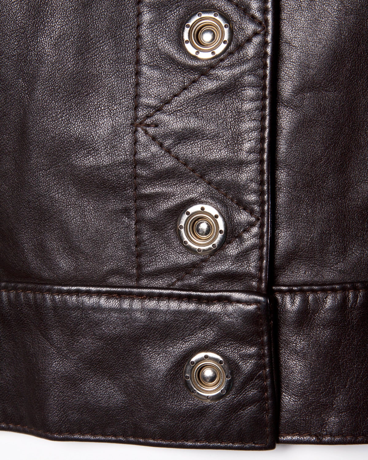 Emanuel Ungaro Vintage 1990s Cropped Leather Vest Top 1
