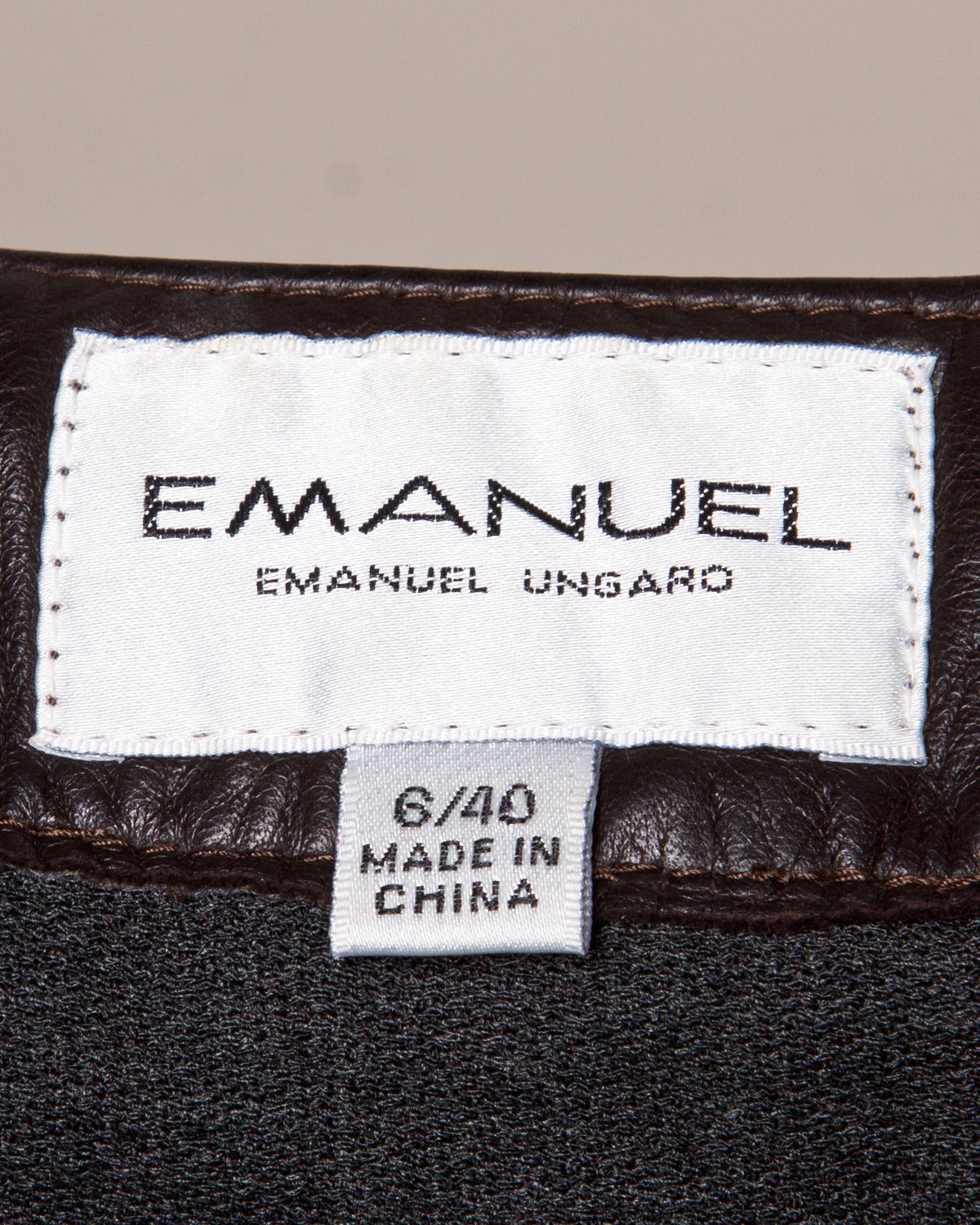 Emanuel Ungaro Vintage 1990s Cropped Leather Vest Top 3