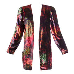 Krizia Vintage Colorful Velvet Cardigan or Jacket