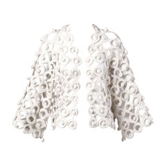 Incredible Moschino Vintage 1990s 3-D Macrame Linked Ring Jacket