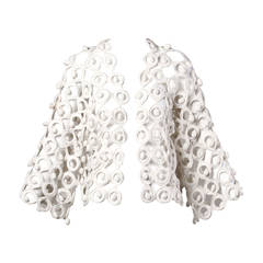 Incredible Moschino Vintage 1990s 3-D Macrame Linked Ring Jacket 8
