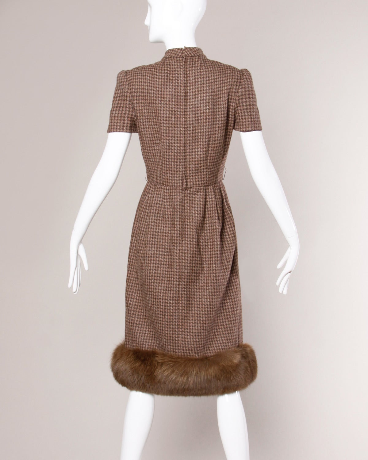 Richilene for Elizabeth Arden Vintage Fox Fur Jacket + Dress Ensemble 1