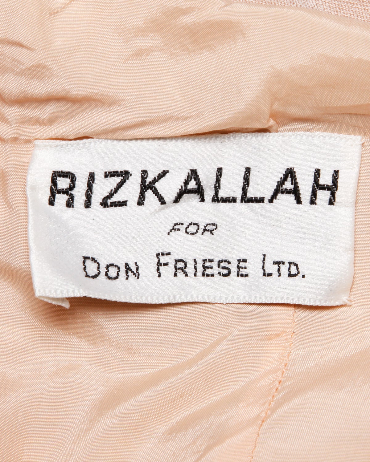 Rizkallah for Don Friese Vintage 1970s Nude Silk Jersey Halter Gown In New Condition In Sparks, NV