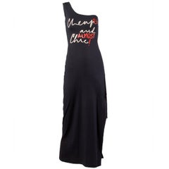 Unworn Moschino Vintage "CheapEr and ALMOST Chic!" Maxi Dress