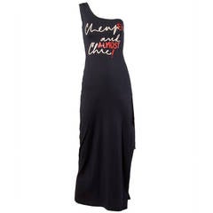 Unworn Moschino Vintage "CheapEr and ALMOST Chic!" Maxi Dress 5