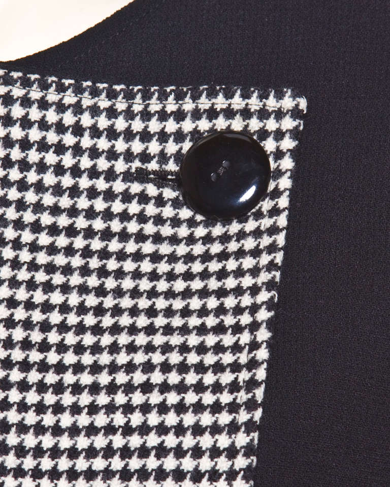 Valentino Vintage Houndstooth Cashmere Wool 2-Piece Set Skirt + Jacket Suit 1