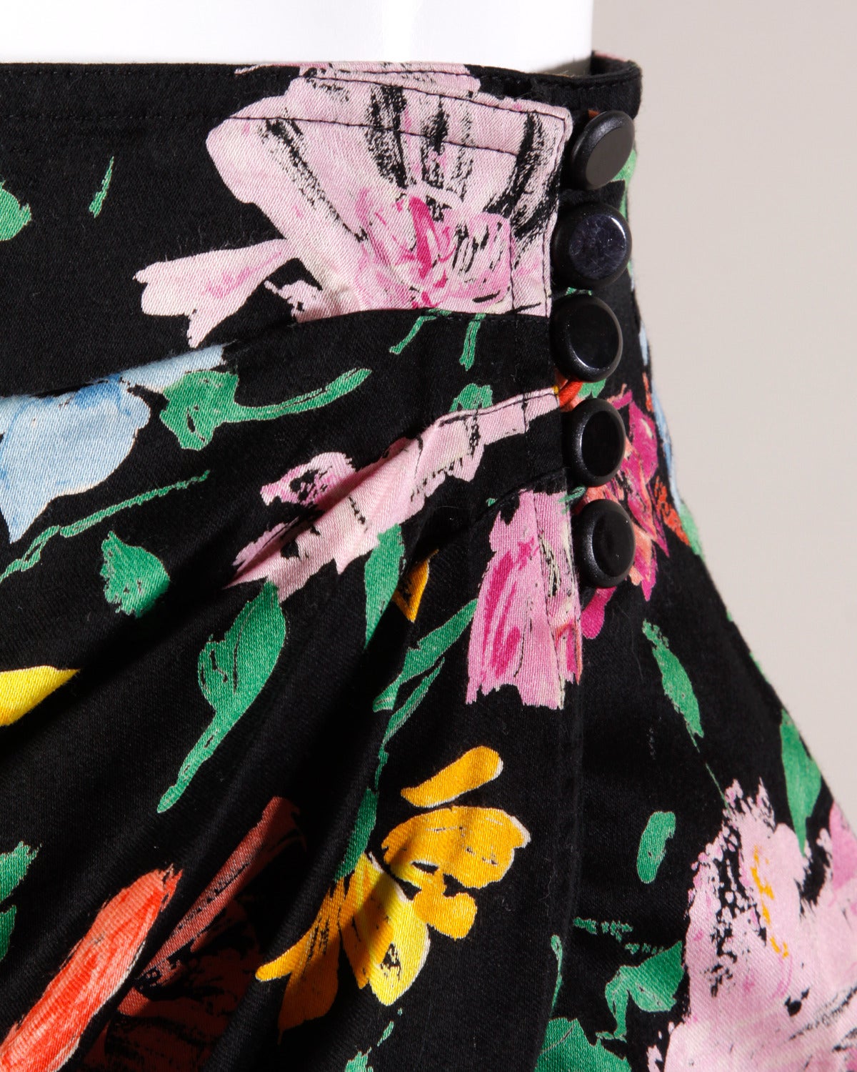 Emanuel Ungaro Vintage Floral Print Quilted Jacket + Skirt Suit Ensemble 3