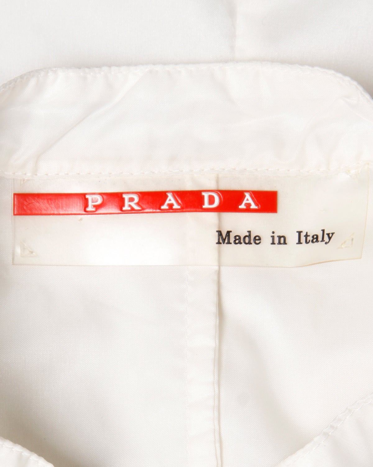 Prada Vintage 1990s Sporty Sheer Nylon Dress with Reflective Tape 1