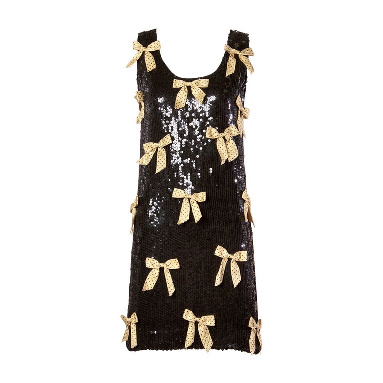 knee length dresses for ladies Hollywood Spritzer Sequin Shift Dress in Metallic main image 1