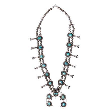 old pawn squash blossom necklace 