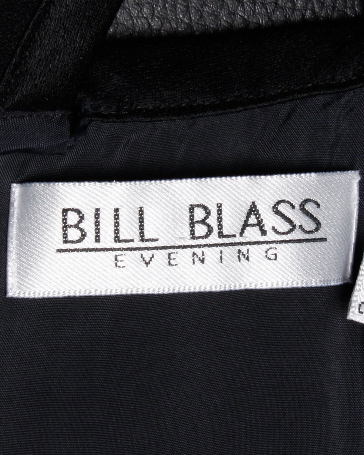 Bill Blass Vintage Black Soutache Evening Dress For Sale 4