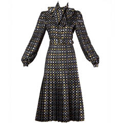 Jill Richards Vintage Metallic Checkered Brocade 4-Piece Ensemble 8