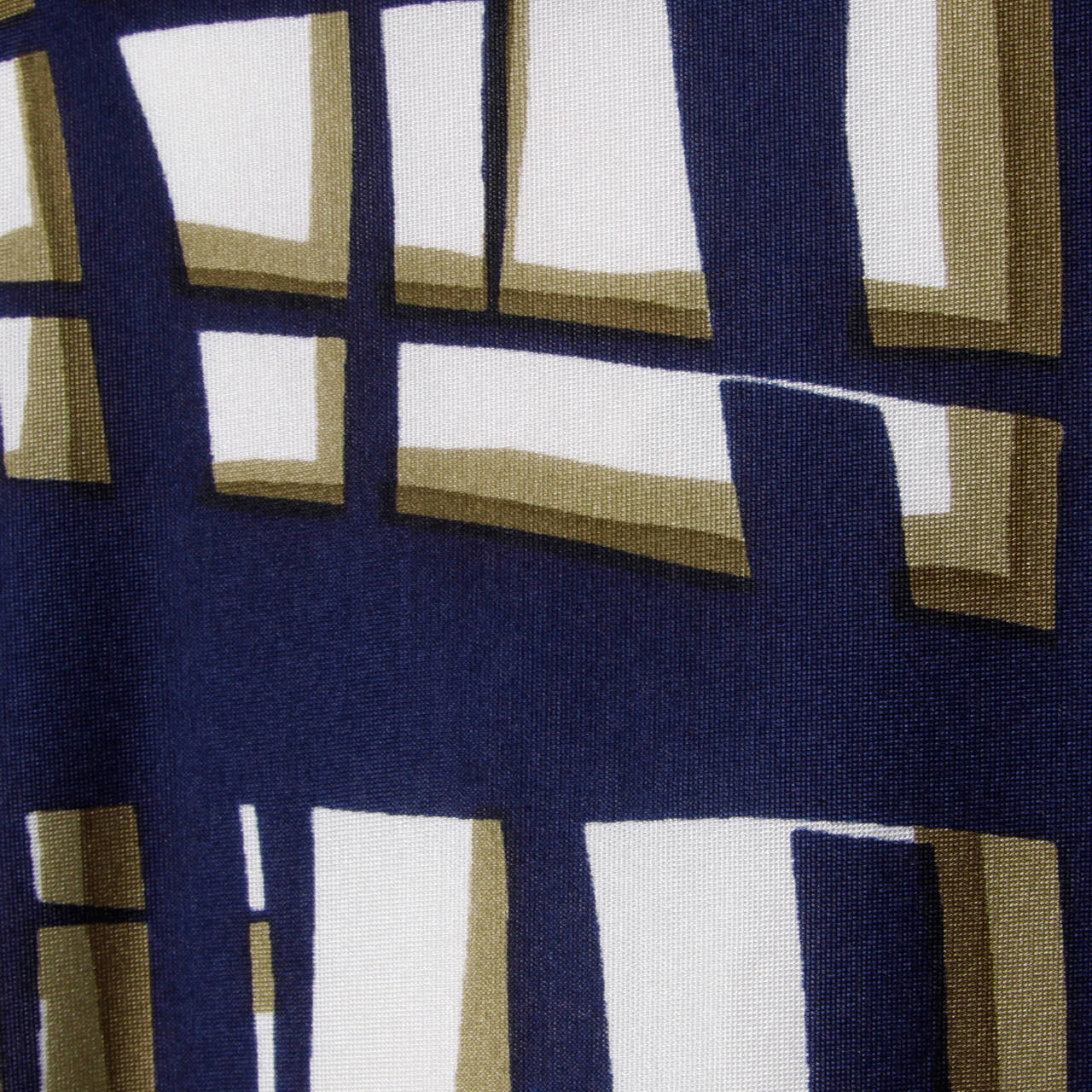 De las mujeres Adele Simpson Vestido camisero con estampado modernista vintage de los años 70 en venta