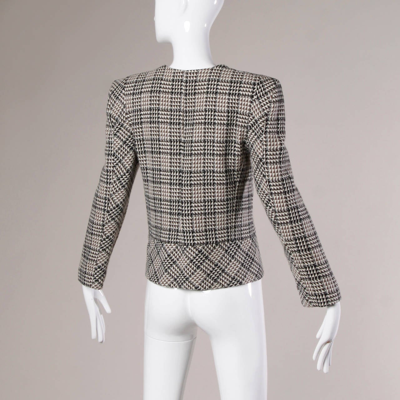 carolina herrera oversized tweed cape