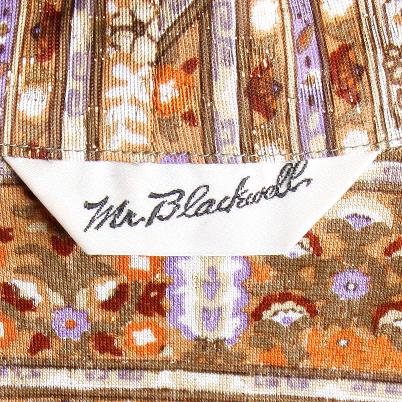 Mr. Blackwell Vintage 1970s Metallic Kimono or Duster Jacket 5
