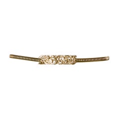 Accessocraft Vintage 1970er Jahre Gold Stretchgürtel mit Schlangenkette
