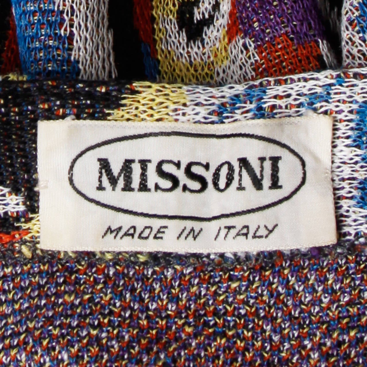 Missoni Vintage Knit Novelty Faces Top + Skirt 2-Piece Ensemble 2