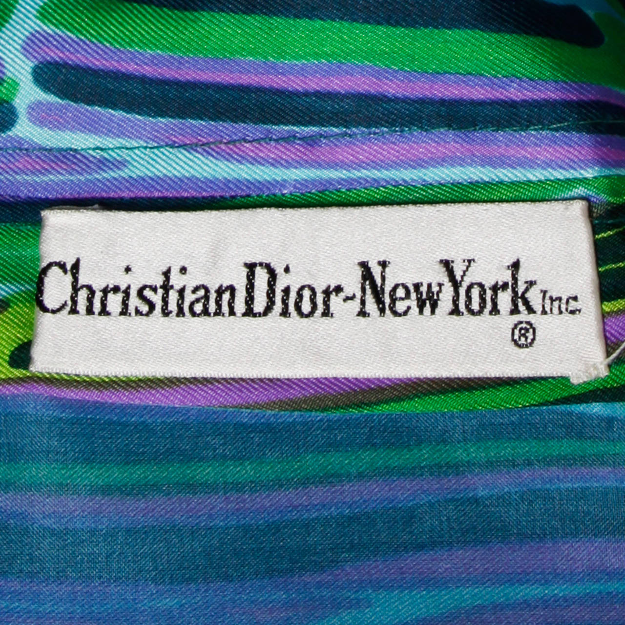 Pristine Christian Dior 1960s Silk Chiffon Dress with Back Train 6