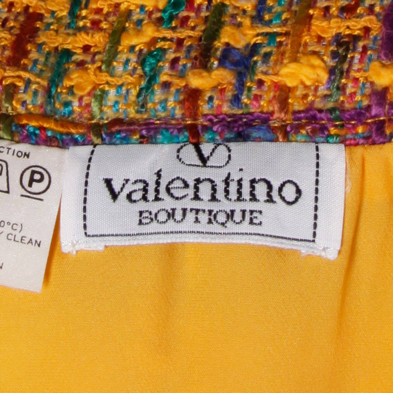 Women's Valentino Vintage Rainbow Plaid Skirt