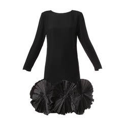 Unworn with Tags William Pearson Vintage Black Origami Dress