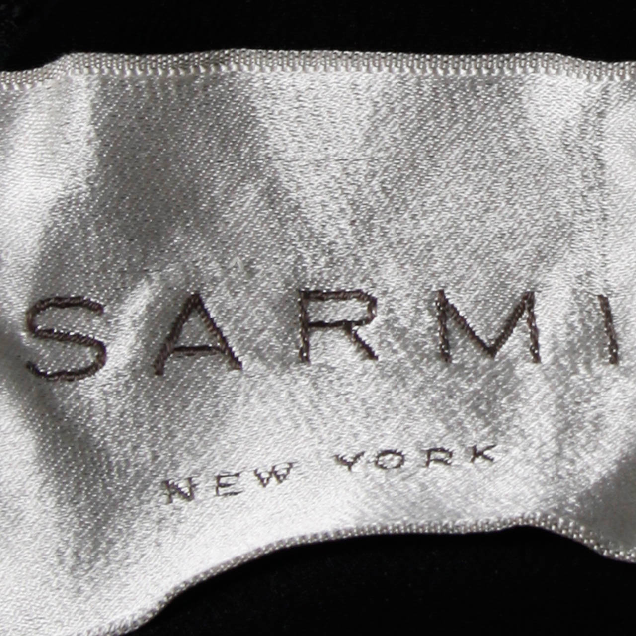 Sarmi 1960s Vintage Black Nude Illusion Lace + Silk Dress 5
