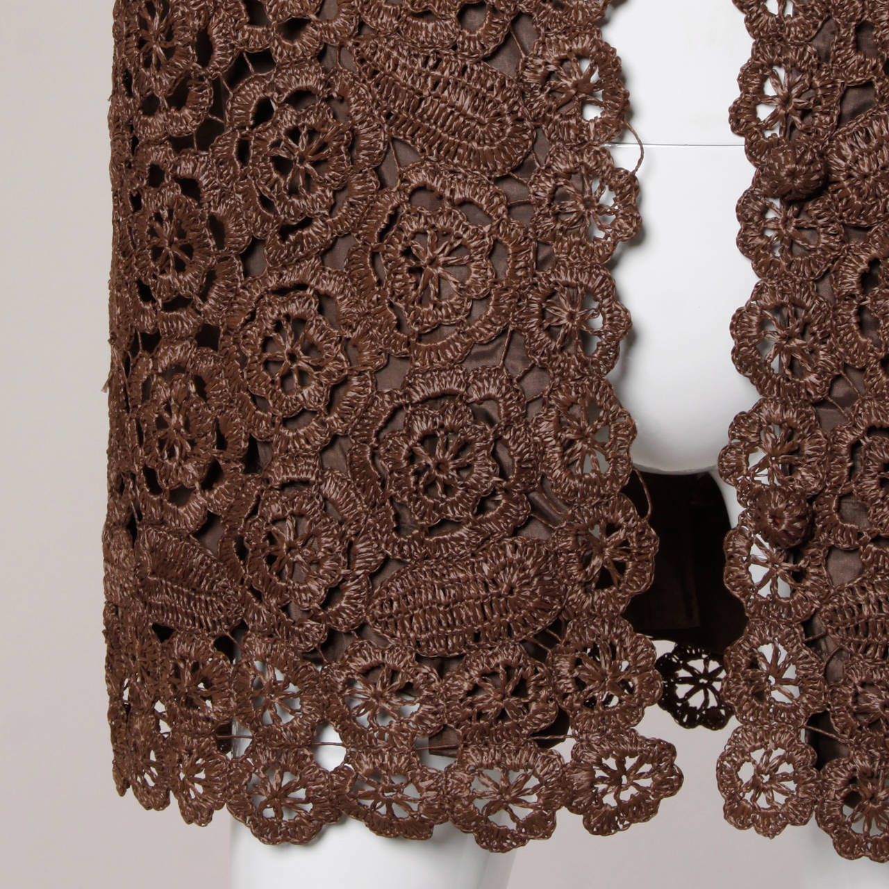 crochet lace jacket