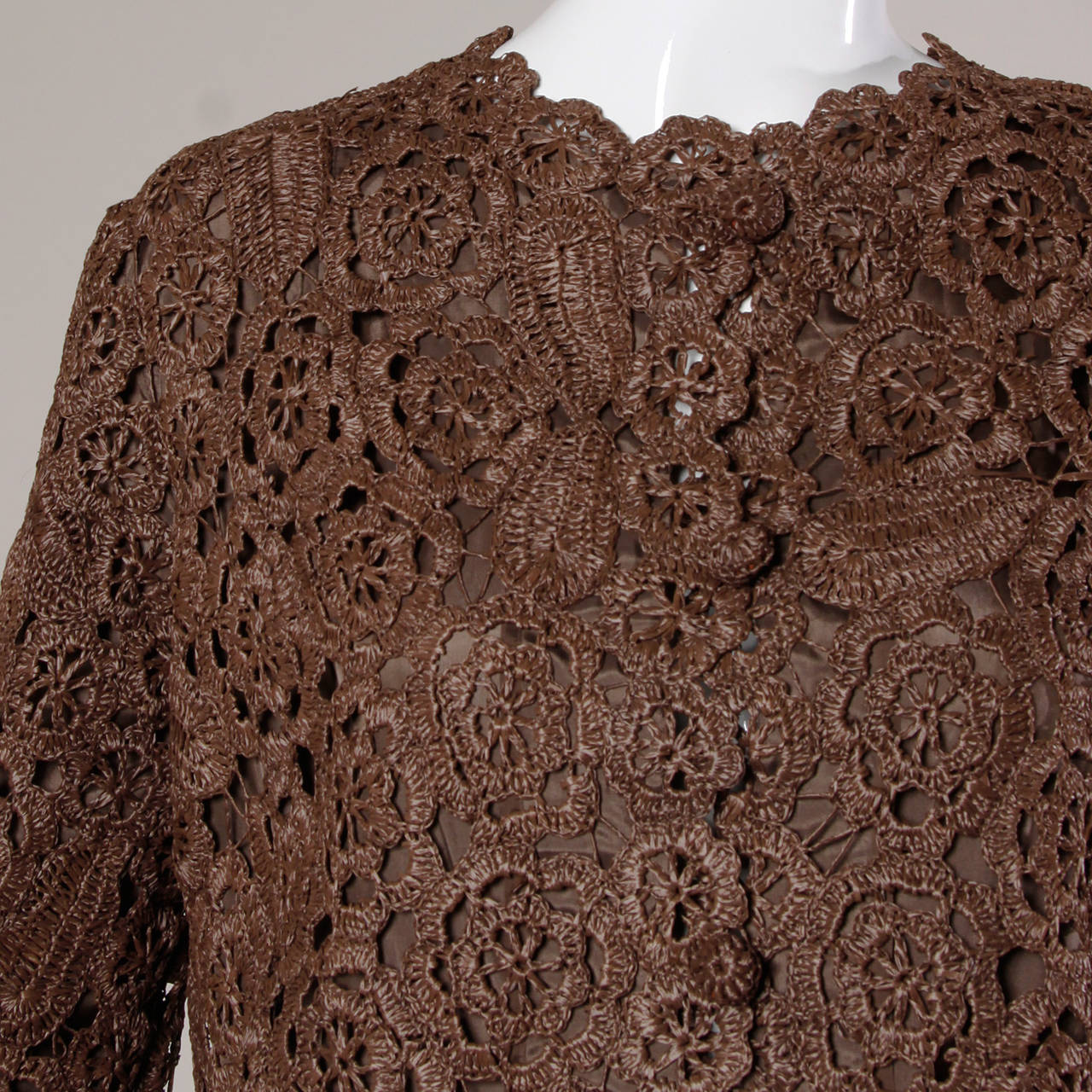 brown lace jacket