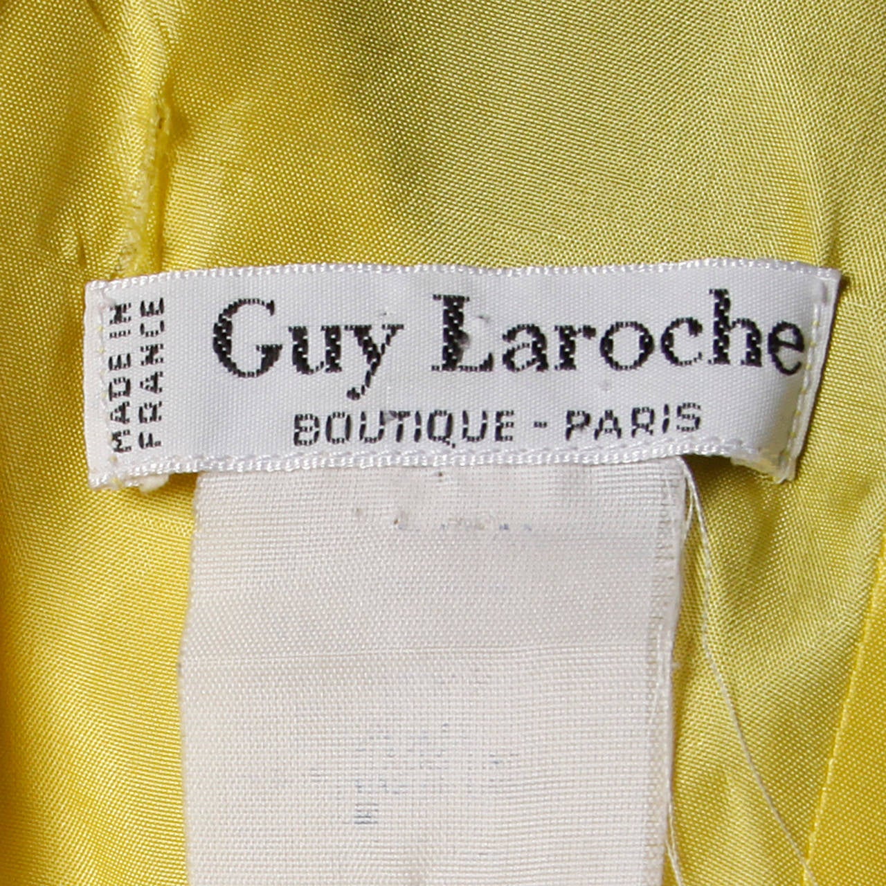 Guy Laroche Vintage Open Back Linen Sheath Dress 3