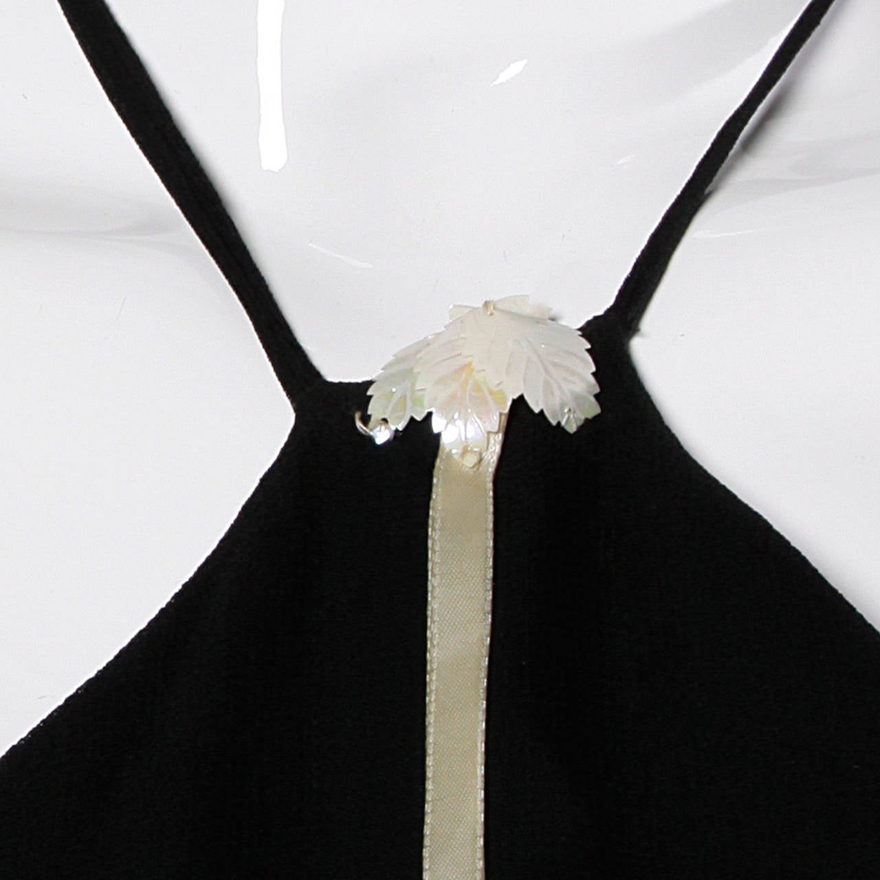 Long Halter Chiffon Dress with Back Double Straps Vintage Mauve