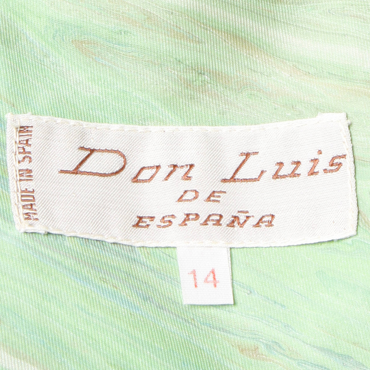 Don Luis Espana 1970s Vintage Marbleized Print Maxi Dress 5