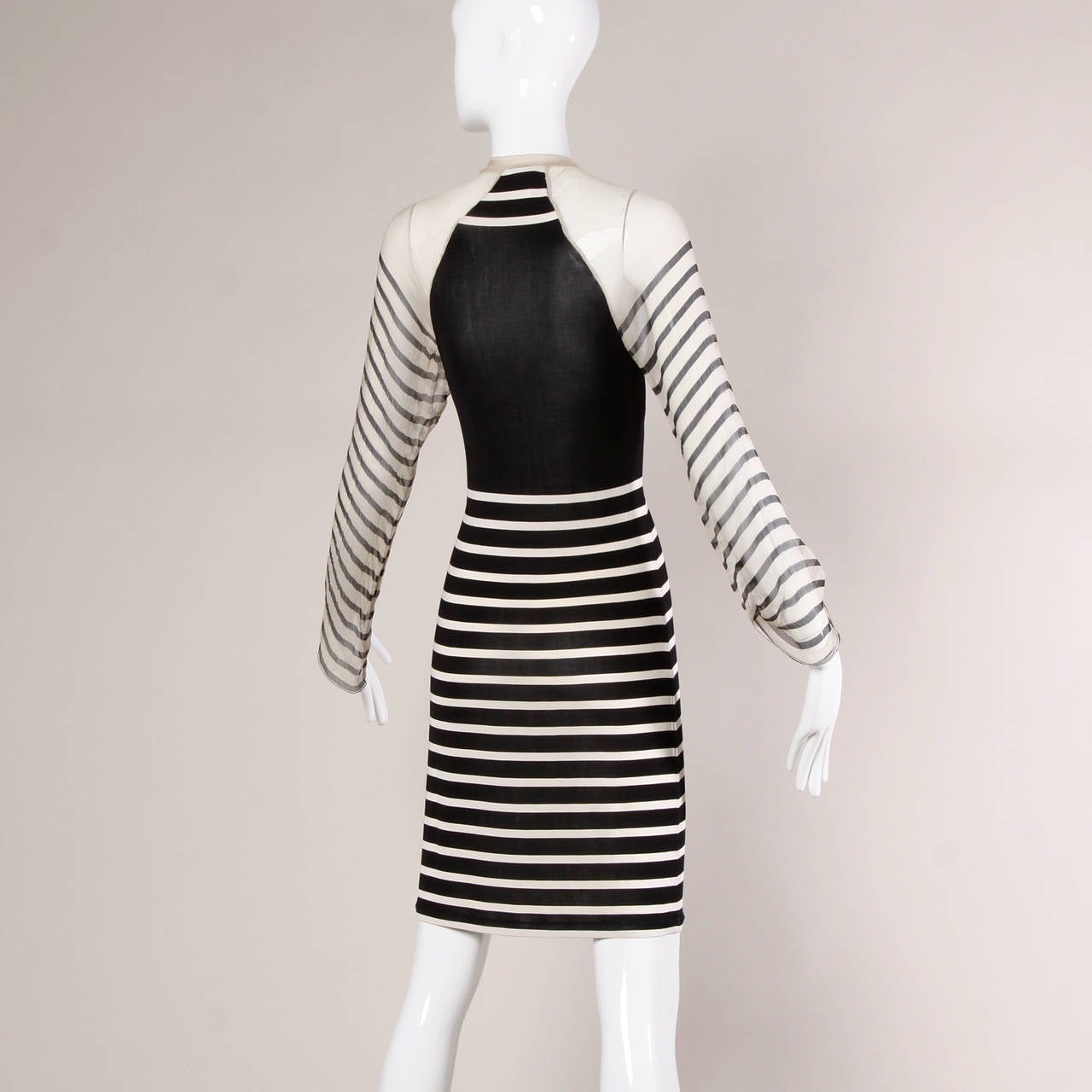 jean paul gaultier striped dress
