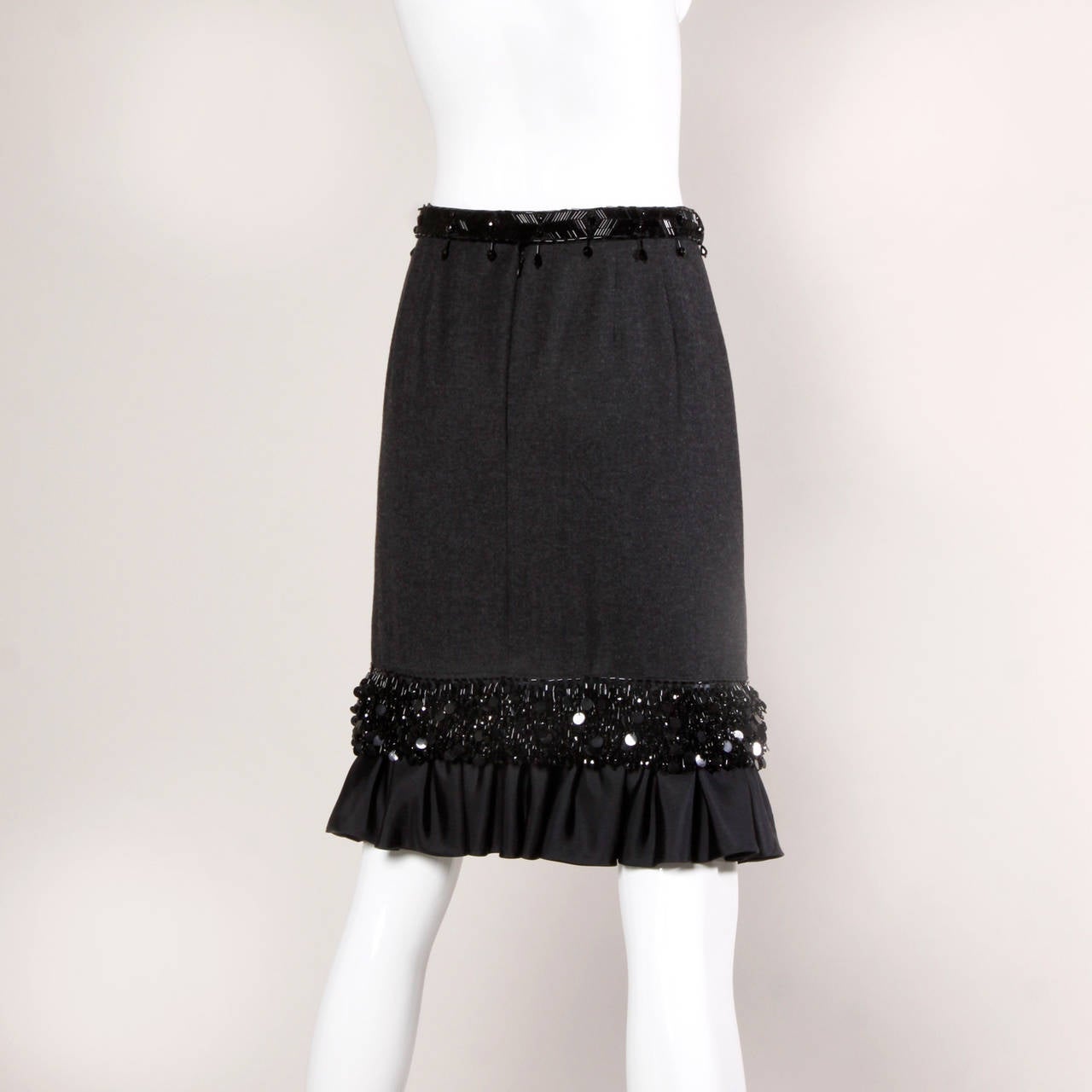 dries van noten black skirt