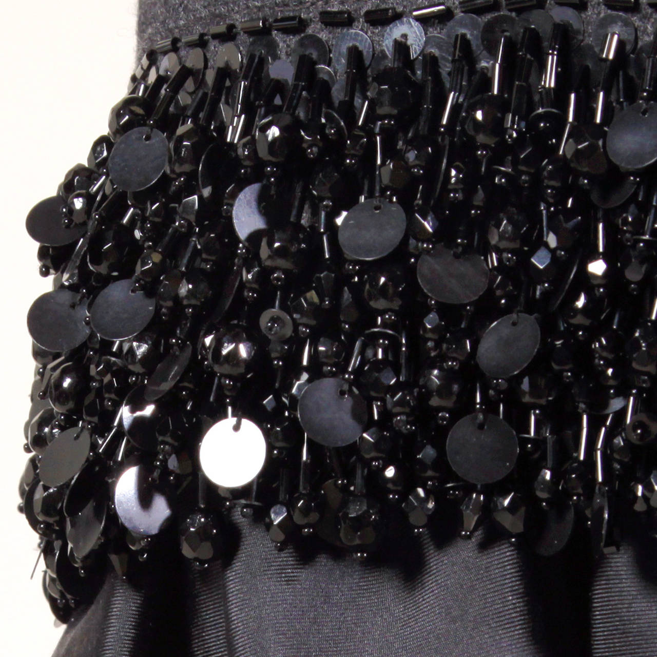 black beaded skirt