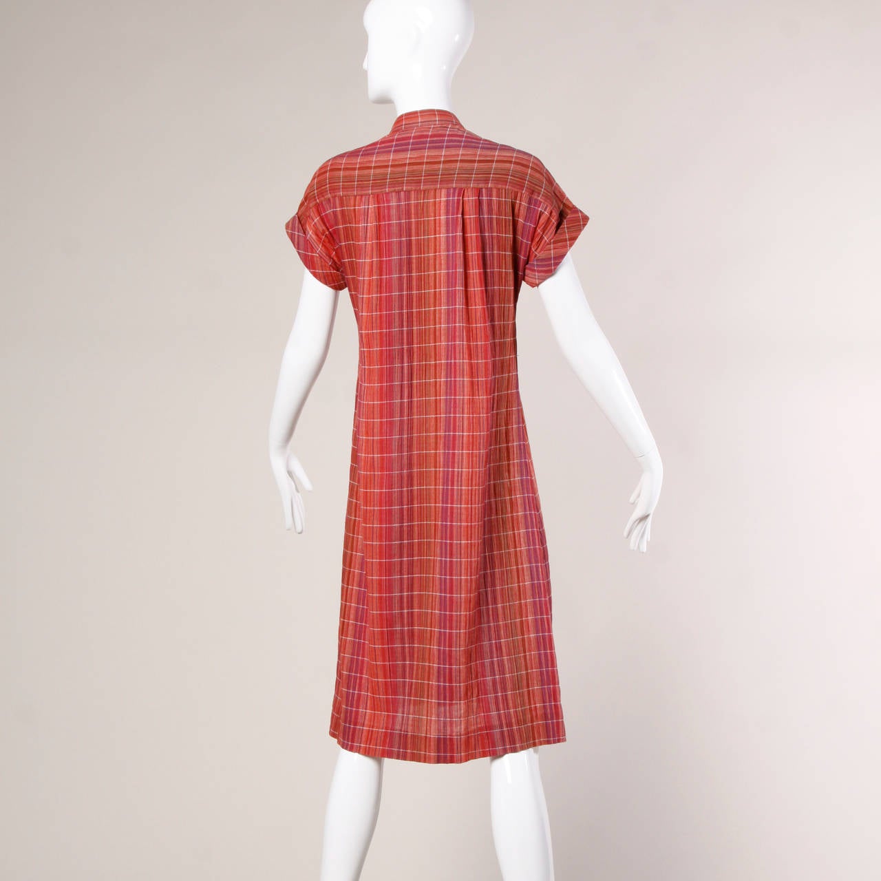 Pierre Balmain Vintage Plaid Dress + Matching Sash 3