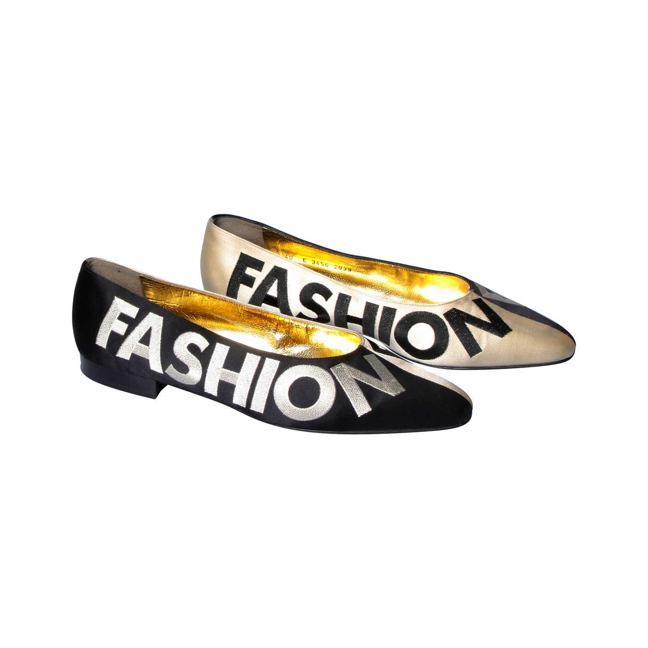 Iconic Moschino Vintage "Fashion" "Fashioff" Shoes Size 40