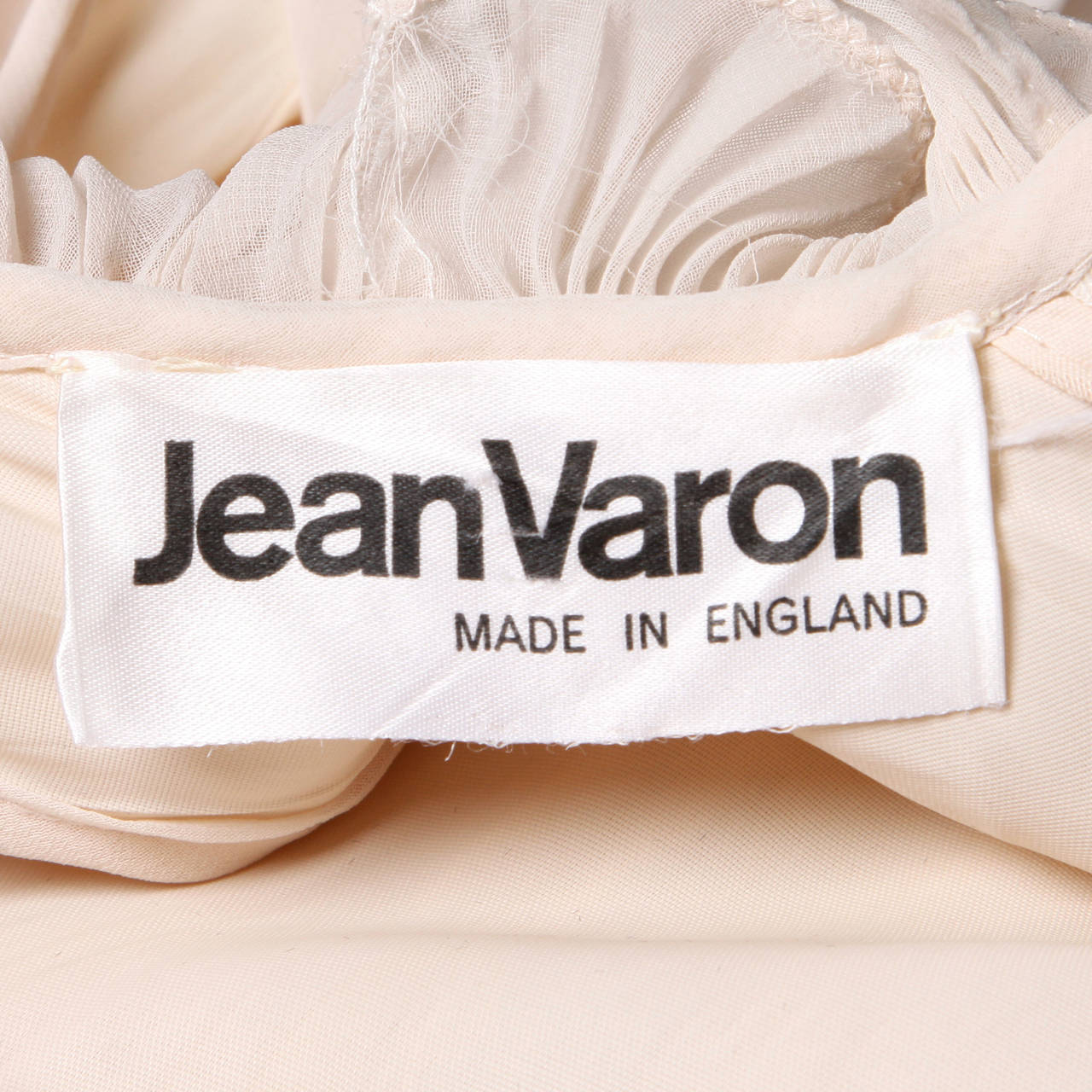 Jean Varon 1970s Vintage Tiered Blush Accordion Pleated Maxi Dress 2