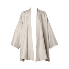 Stunning Salvatore Ferragamo Vintage Silk Kimono Jacket or Swing Coat