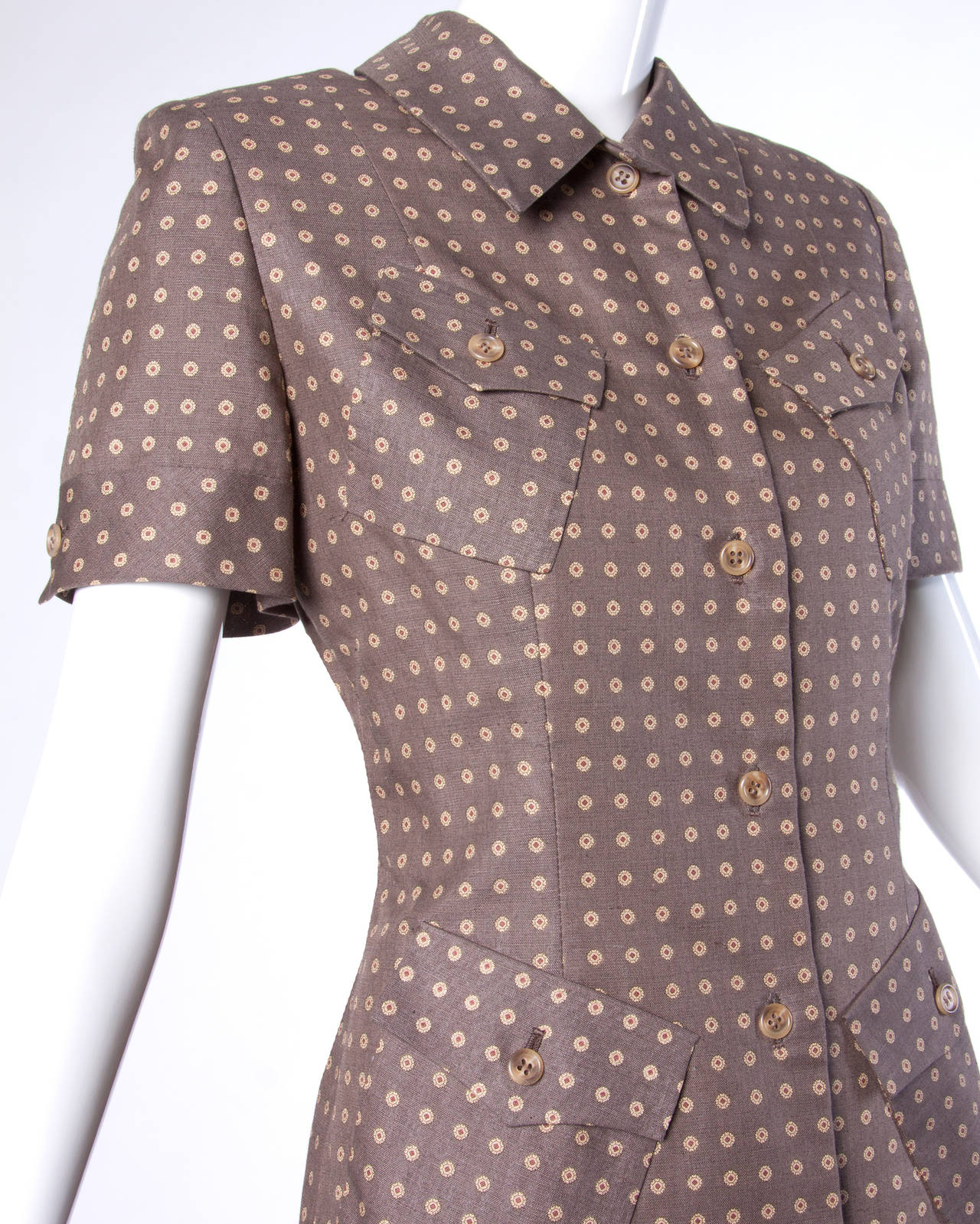 Brown wool tailored skirt suit with the original tags still attached! By Bill Blass.

Details:

Fully Lined
Shoulder Pads Sewn Into Lining
Button Closure on Jacket/ Side Zip and Hook Closure on Skirt
Marked Size: 10
Estimated Size: