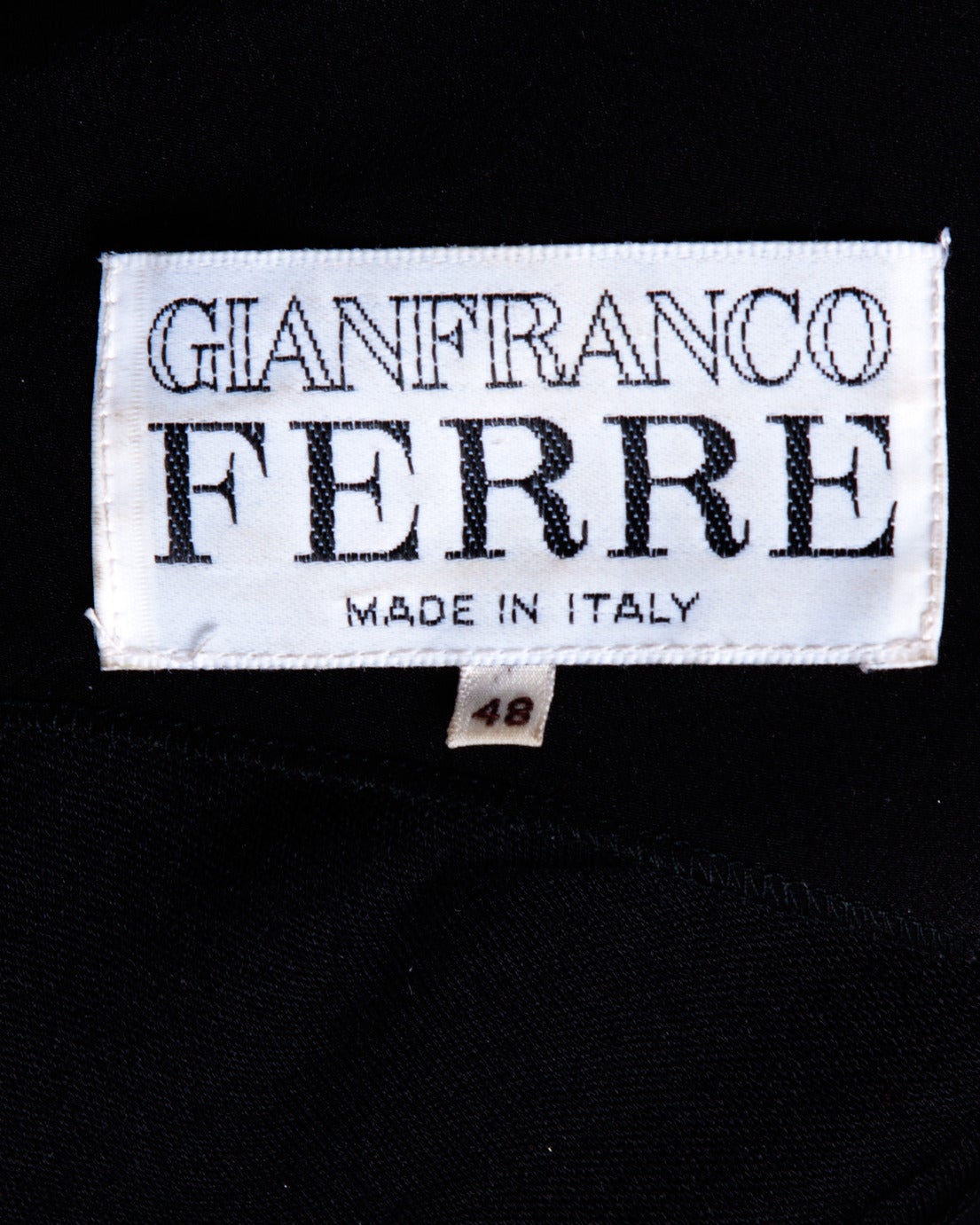 Women's Gianfranco Ferre Vintage Black Wool Silk Avant Garde Cut Out Tunic Dress For Sale