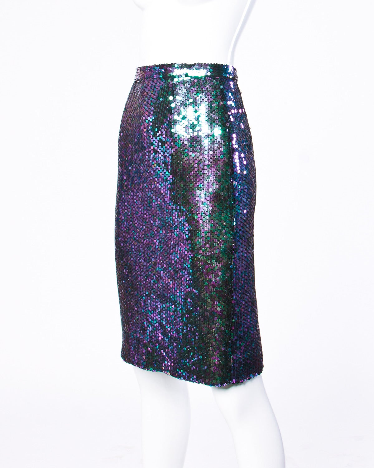 iridescent sequin skirt