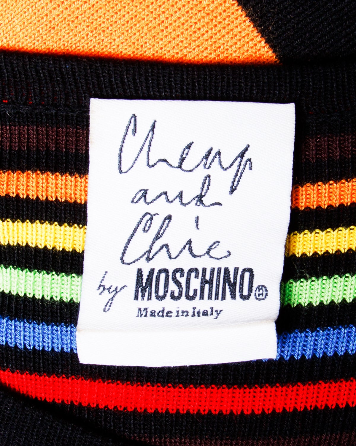 Moschino Vintage 90s 1990s Colorful Striped Knit Sweater Maxi Dress 2
