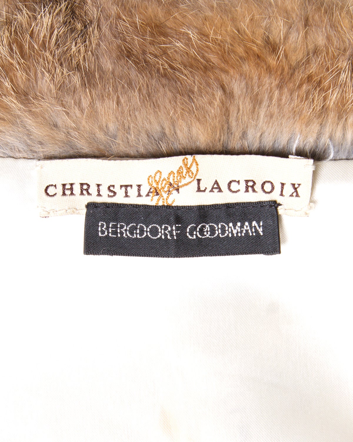 Christian Lacroix Vintage Rabbit Fur + Knit Sweater Bomber Jacket 4