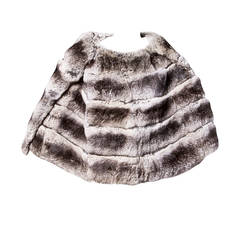 Extraordinary Vintage Chinchilla Fur Stole, Cape or Wrap