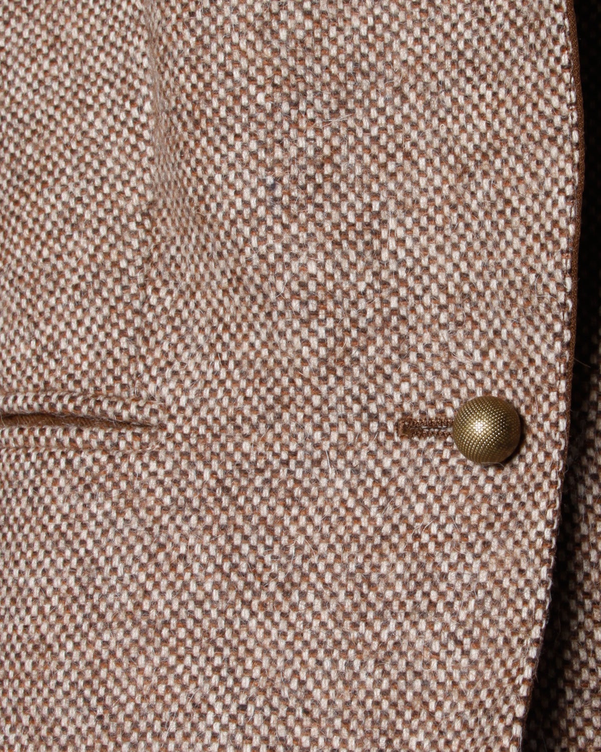 Louis Feraud Vintage Brown Wool Tweed Blazer or Suit Jacket In Excellent Condition In Sparks, NV