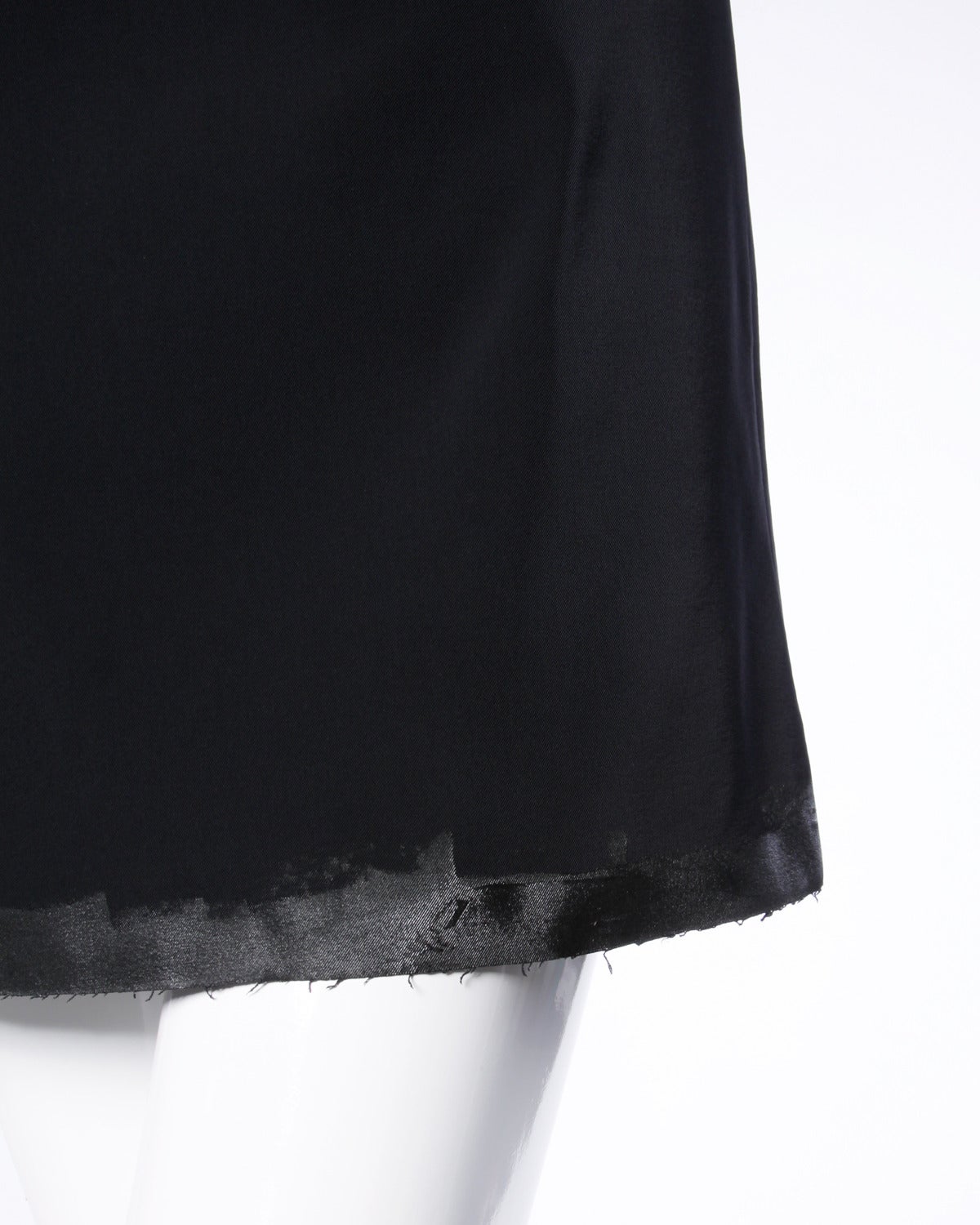 Comme des Garcons Vintage Black Avant Garde Patchwork Shift Dress For Sale 3