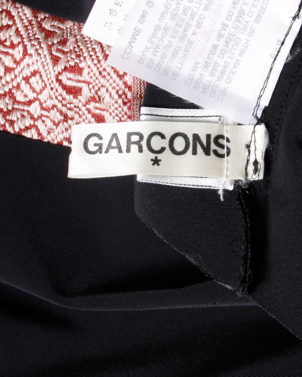 Comme des Garcons Vintage Black Avant Garde Patchwork Shift Dress For Sale 4