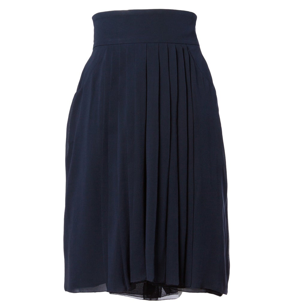 You are here Boohoo Chiffon Pleated Midi Skirt ($20, originally $40).